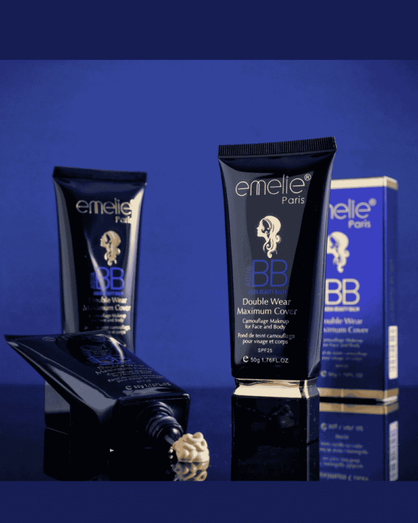 Emelie BB Aqua Beauty Balm Cream – Skin Perfecting Formula with Vitamin C & E