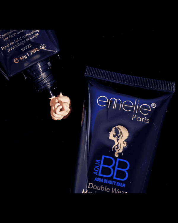 Emelie BB Aqua Beauty Balm Cream – Skin Perfecting Formula with Vitamin C & E