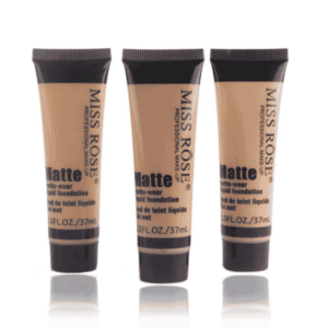 Miss Rose Full Coverage Matte Foundation – Long-Lasting, Oil-Free, Natural Finish