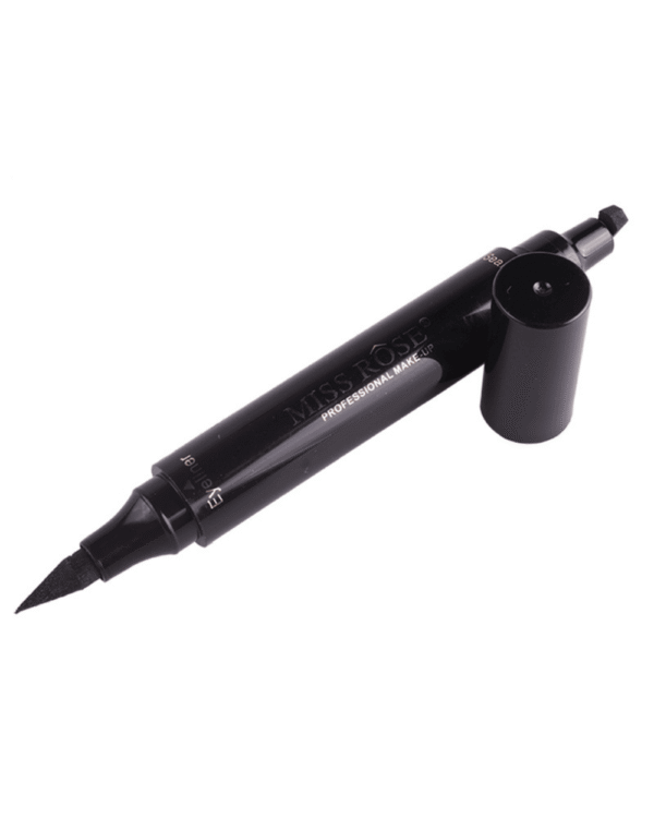 Miss Rose Magic Eyeliner – Dual-Ended Pen & Stamp for Perfect Wings