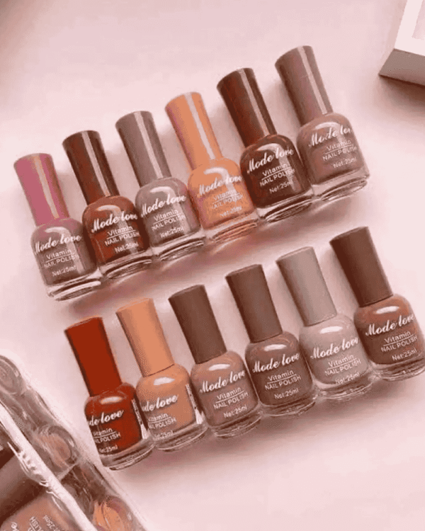 Mode Love 12 Attractive Colors Nail Paints – Vibrant, Long-Lasting Shades