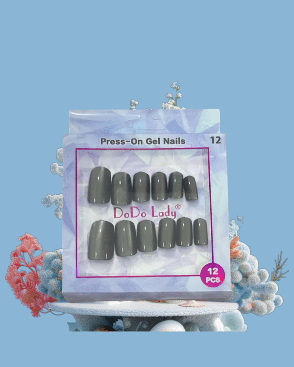 Glossy Glam Artificial Nails – 12 Pcs Set
